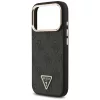 iPhone 17 Pro, Guess - Hardcase 4G Triangle Logo MagSafe tok - Fekete