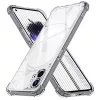 Nothing Phone 1, Rugalmas, ütésálló tok - Átlátszó - Techsuit Shockproof Clear Silicone 