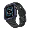 Védőtokos Szíj Apple Watch 42/44/45 mm - Fekete/Kék