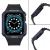 Védőtokos Szíj Apple Watch 42/44/45 mm - Fekete/Kék