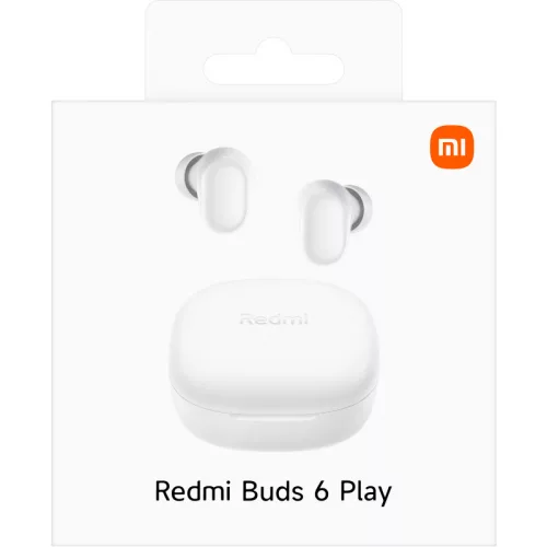 Xiaomi Redmi Buds 6 Play Bluetooth Vezeték Nélküli Fülhallgató - Fehér