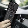 Modern Ütésálló Telefontok Állvánnyal és Kamera Védelemmel Nothing Phone 3a 5G - Fekete