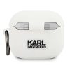 Karl Lagerfeld fehér szilikon "Choupette" tok Airpods 3