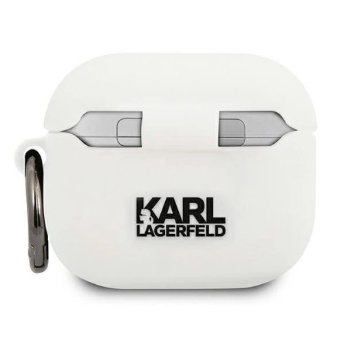 Karl Lagerfeld fehér szilikon "Choupette" Airpods 3 tok