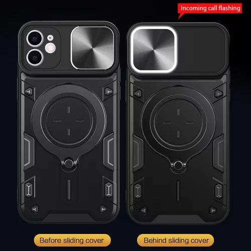iPhone 11, Modern ütésálló MagSafe-es tok állvány, kameravédelemmel - Techsuit CamGuard Pro