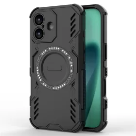   Techsuit - ArmorMag tok Ütésálló MagSafe tok - iPhone 17 - Fekete