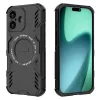 Techsuit - ArmorMag tok Ütésálló MagSafe tok - iPhone 17 - Fekete