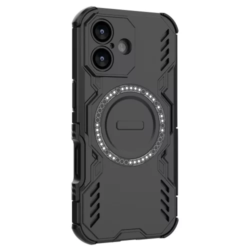 Techsuit - ArmorMag tok Ütésálló MagSafe tok - iPhone 17 - Fekete