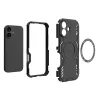 Techsuit - ArmorMag tok Ütésálló MagSafe tok - iPhone 17 - Fekete