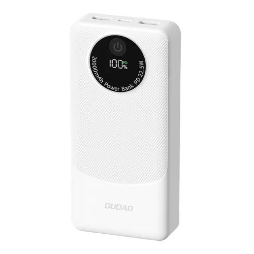 Dudao K12Pro Powerbank 22.5W PD 20000mAh USB-A / USB-C - Fehér