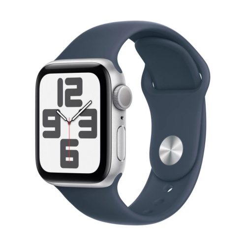 Apple Watch SE (2.Gen) GPS, 44mm, Silver alumíniumtok - Használt, Újszerű