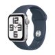 Apple Watch SE (2.Gen) GPS, 44mm, Silver alumíniumtok - Használt, Újszerű