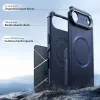 iPhone 17 Air, Ütésálló MagSafe-es tok, kitámasztóval, háromrétegű védelemmel - Kék - ESR - Cyber Armor Kickstand