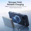 iPhone 17 Air, Ütésálló MagSafe-es tok, kitámasztóval, háromrétegű védelemmel - Kék - ESR - Cyber Armor Kickstand