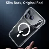 iPhone 17 Pro Max, Ütésállő MagSafe-es tok, Kameravédelemmel, Légpárnás sarkokkal - Átlátszó - ESR Classic Hybrid HaloLock