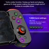 Techsuit - Vezeték nélküli kontroller (D6 DP) - Telefonokhoz, Bluetooth, 400mAh - Fekete