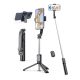 Techsuit - Selfie Bot (C01) – Összecsukható, stabil tripod állvánnyal és Bluetooth távirányítóval, 106 cm – Fekete