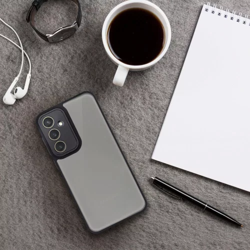 VARIETE Átlátszó matt tok SAMSUNG S25 Ultra - Fekete