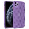 Lyukacsos szilikon tok lila színű - iPhone 11