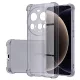 Xiaomi 15 Ultra, Rugalmas, ütésálló tok - Füstös fekete - Techsuit Shockproof Clear Silicone 