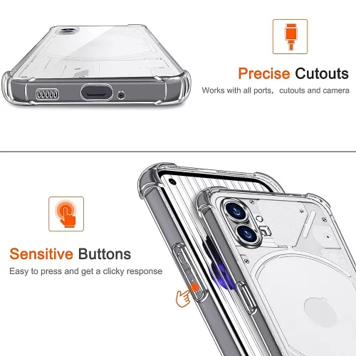 Xiaomi 15 Ultra, Rugalmas, ütésálló tok - Füstös fekete - Techsuit Shockproof Clear Silicone 