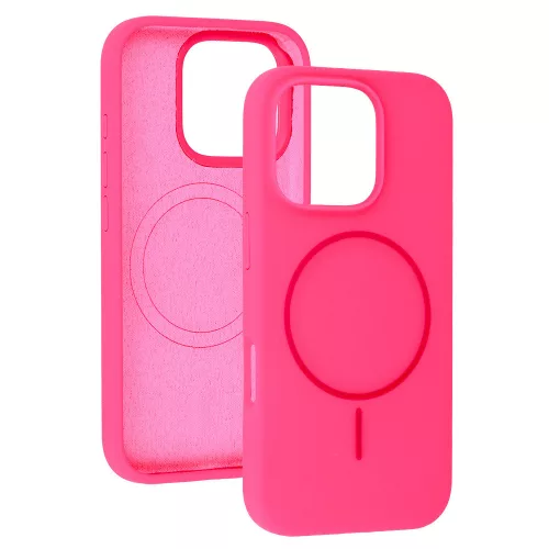 MagSafe Slim Szilikon tok iPhone 14 Pro Max - Pink