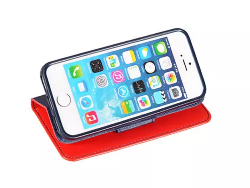 Fancy Case Kinyitható piros-kék tok (iPhone 12 Mini)