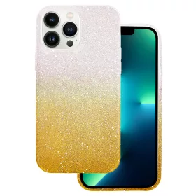 Csillogós átmenetes arany tok (iPhone 12 / 12 Pro)