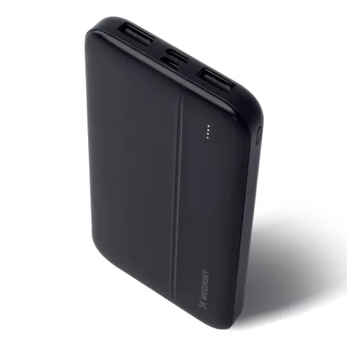 Wozinsky Li-Po 10000mAh Power Bank 2x USB-porttal - Fekete