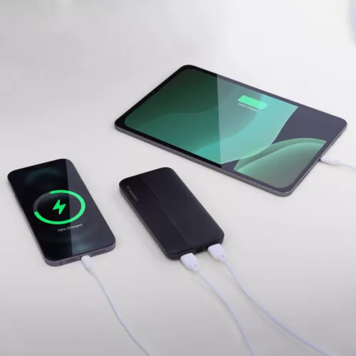 Wozinsky Li-Po 10000mAh Power Bank 2x USB-porttal - Fekete