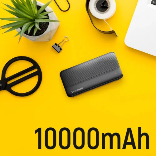 Wozinsky Li-Po 10000mAh Power Bank 2x USB-porttal - Fekete