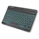 Vezeték nélküli billentyűzet - Bluetooth, RGB világítás, Type-C, fekete - Techsuit WK1