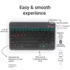 Vezeték nélküli billentyűzet - Bluetooth, RGB világítás, Type-C, fekete - Techsuit WK1