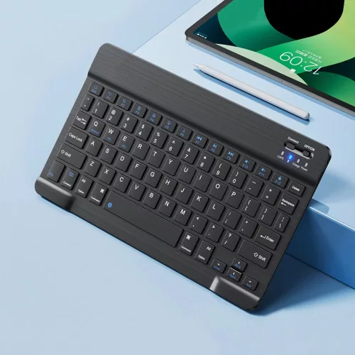 Vezeték nélküli billentyűzet - Bluetooth, RGB világítás, Type-C, fekete - Techsuit WK1