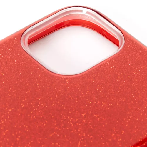 Glitteres tok iPhone 13 - piros