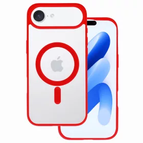   iPhone 17 Air , MagSafe ütésálló tok - Piros - Acrylic Color Case