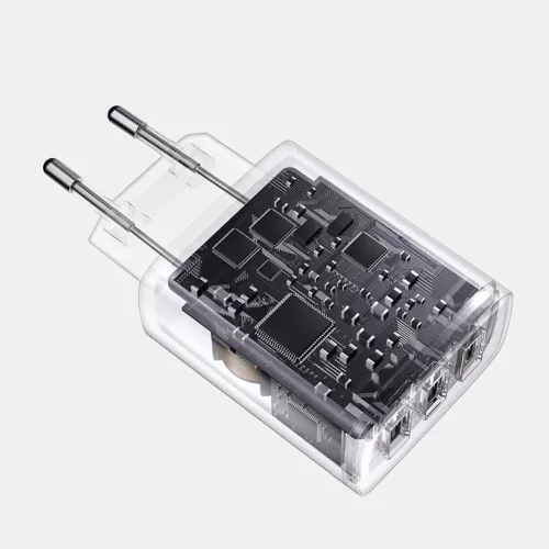 Baseus Kompakt Töltő adapter 3x USB 17W - Fehér