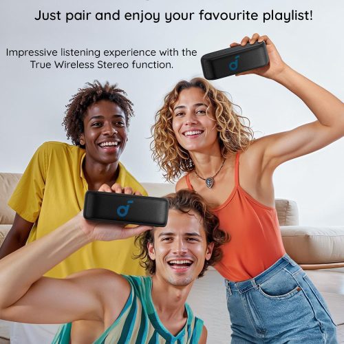 Anker – Vezeték nélküli hangszóró Soundcore Select 2S – True Wireless Stereo, 20W, IPX7 – Fekete