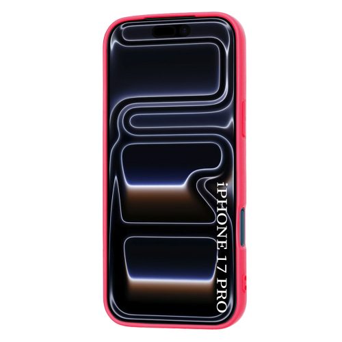 iPhone 17 Pro, Puha tapintású MagSafe szilikon tok, mikroszálas béléssel, Techsuit - SoftFlex - Pink