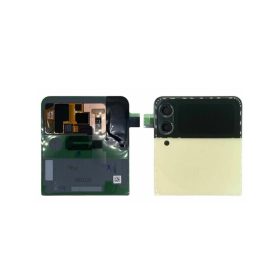   Gyári OEM LCD külső kijelző - Cream színű - Samsung Galaxy Z Flip 3 5G 2021 - SM-F711