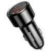 Baseus Magic Series autós töltő – kijelző, USB-A, USB-C, Quick Charge 4.0, QC 3.0, 45 W – fekete