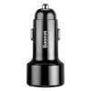 Baseus Magic Series autós töltő – kijelző, USB-A, USB-C, Quick Charge 4.0, QC 3.0, 45 W – fekete