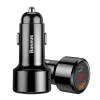 Baseus Magic Series autós töltő – kijelző, USB-A, USB-C, Quick Charge 4.0, QC 3.0, 45 W – fekete