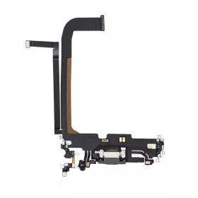    Eredeti Audio+Dock csatlakozó flex kábel iPhone 13 Pro Max 6,7"-es készülékhez, grafit