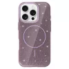 MagSafe Slim Csillogós tok iPhone 15 - Lila