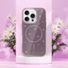 MagSafe Slim Csillogós tok iPhone 15 - Lila