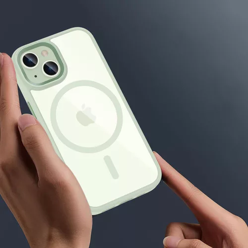 Tech-Protect MagMat MagSafe átlátszó tok iPhone 15 - Zöld