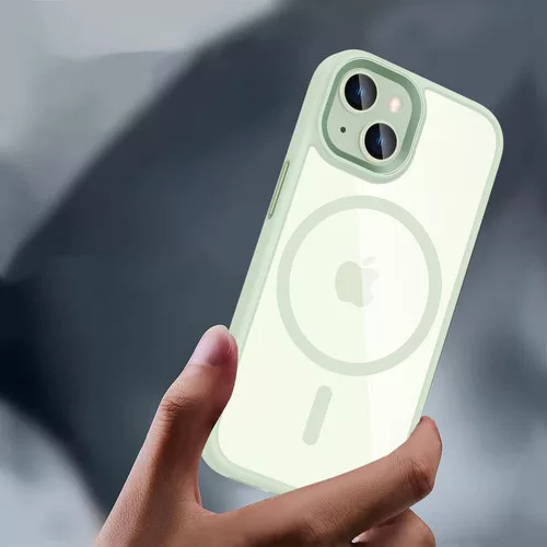 Tech-Protect MagMat MagSafe átlátszó tok iPhone 15 - Zöld