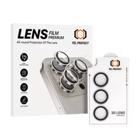   Protect 3D Lens Edzett Üveg Kamera Védő Samsung Galaxy S25 - Fekete