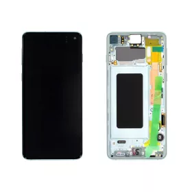   Gyári OEM LCD kijelző - Zöld - Samsung Galaxy S10 2019 - SM-G973